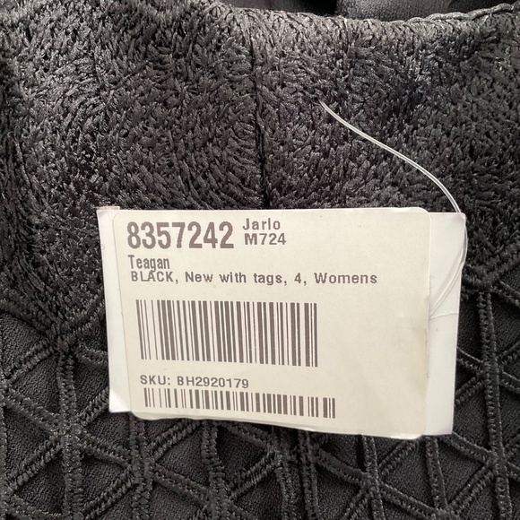 Jarlo Teagan Bardot Dress Sz 4 Black Off The Sh Mermaid Maxi Prom Evening Gown - Picture 14 of 14